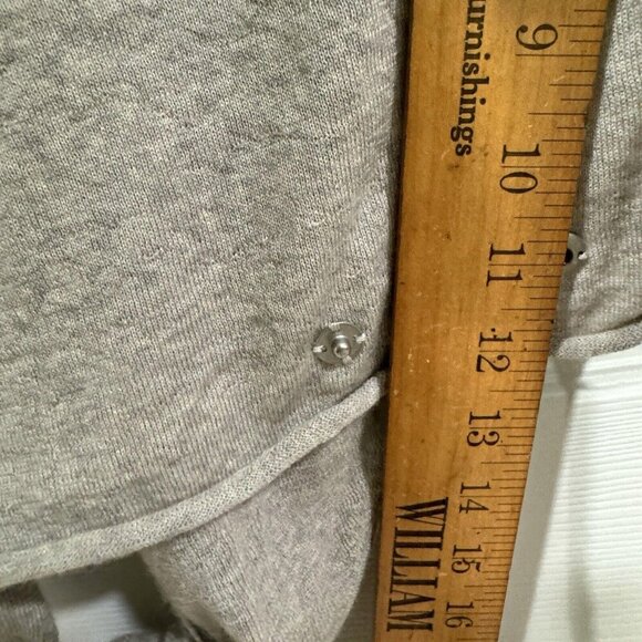 AllSaints Pirate Cropped Cardigan Wrap Merino Wool Sweater Long Sleeve US 2 UK 6 - Picture 4 of 10